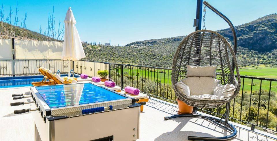 Kaş Bezirgan'da Gözlerden Uzak, Özel Havuzlu, Jakuzili, Balayı Villası-40451
