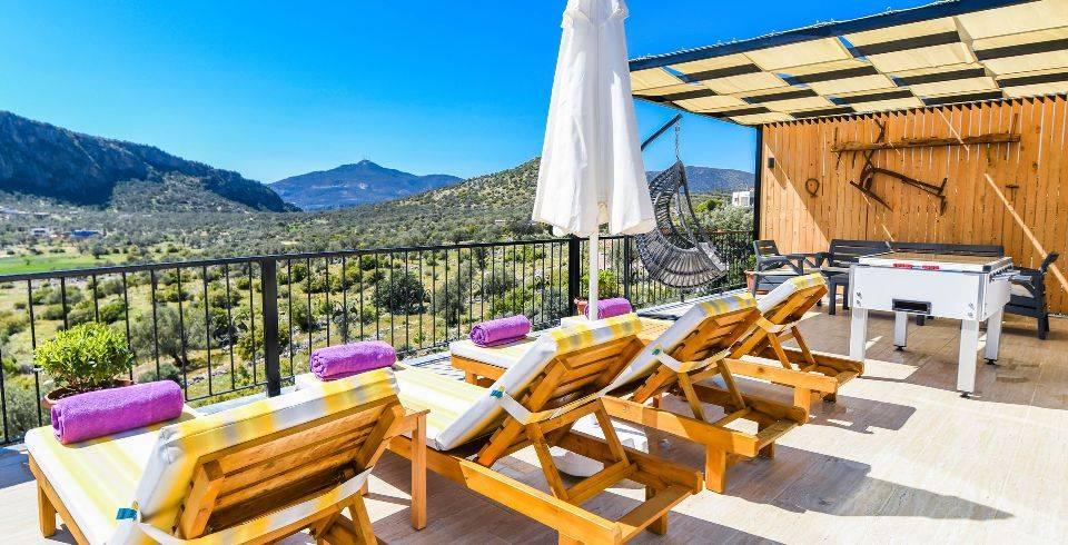 Kaş Bezirgan'da Gözlerden Uzak, Özel Havuzlu, Jakuzili, Balayı Villası-40451