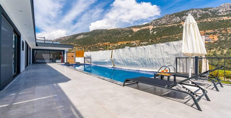 Kaş Bezirgan'da Sakin Konumda, Özel Havuzlu, Modern Villa-40428