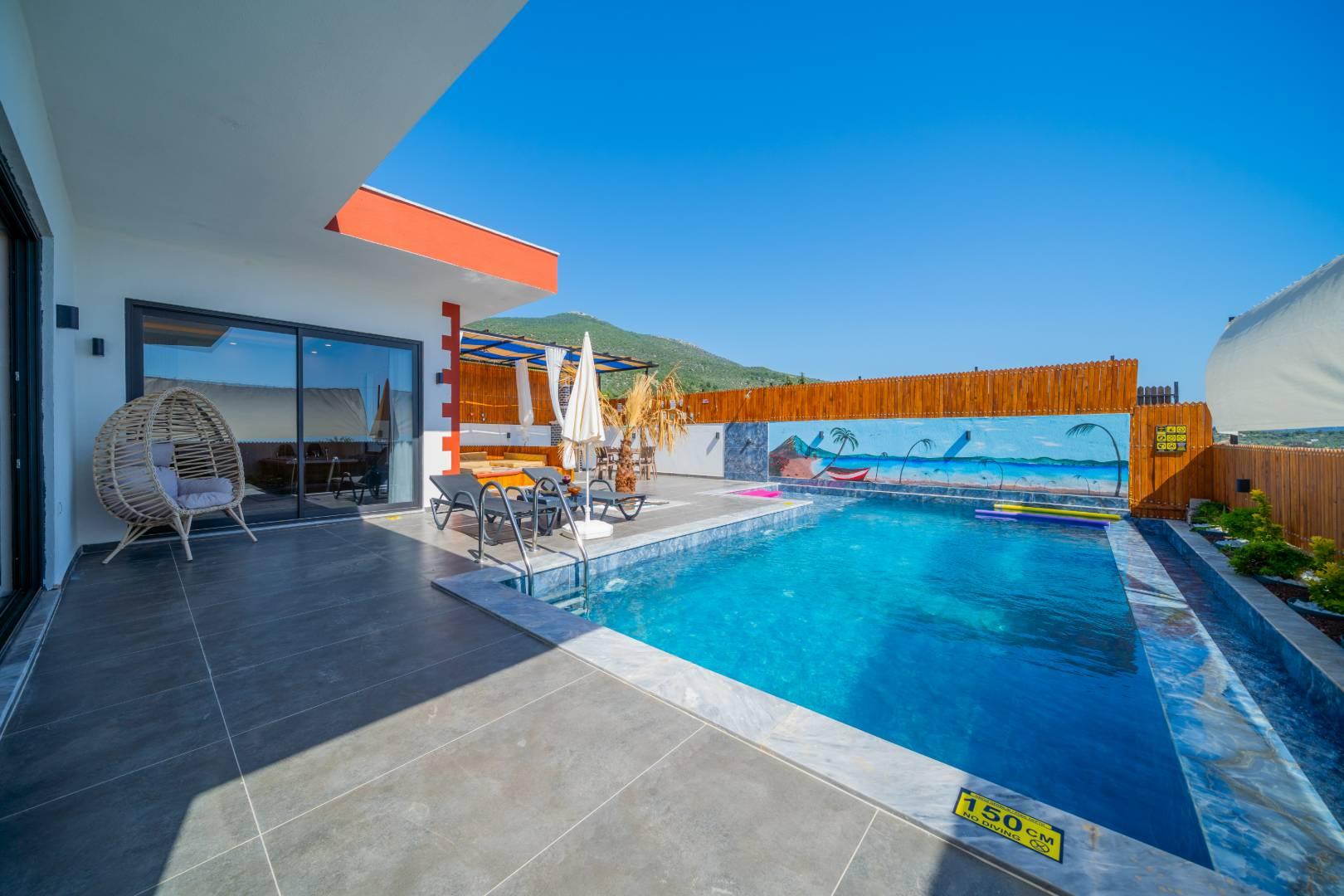 Kaş Çavdır'da Balayı Çiftlerine Uygun, Özel Havuzlu, Lüks Villa-42998