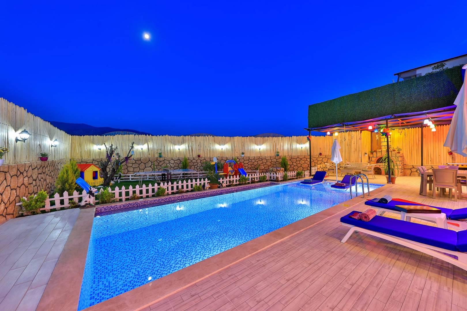 Kaş Çavdır'da Doğayla Baş Başa, Özel Havuzlu, Jakuzili, Olanaklı Villa-43966