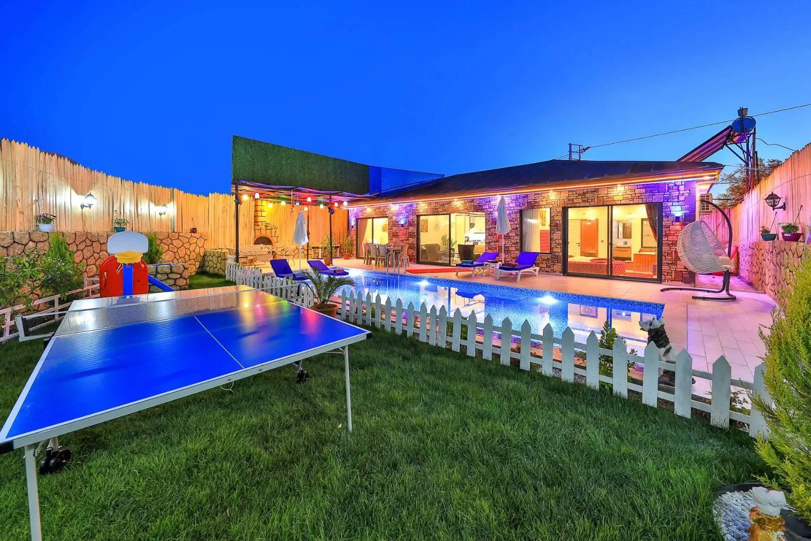 Kaş Çavdır'da Doğayla Baş Başa, Özel Havuzlu, Jakuzili, Olanaklı Villa-43966