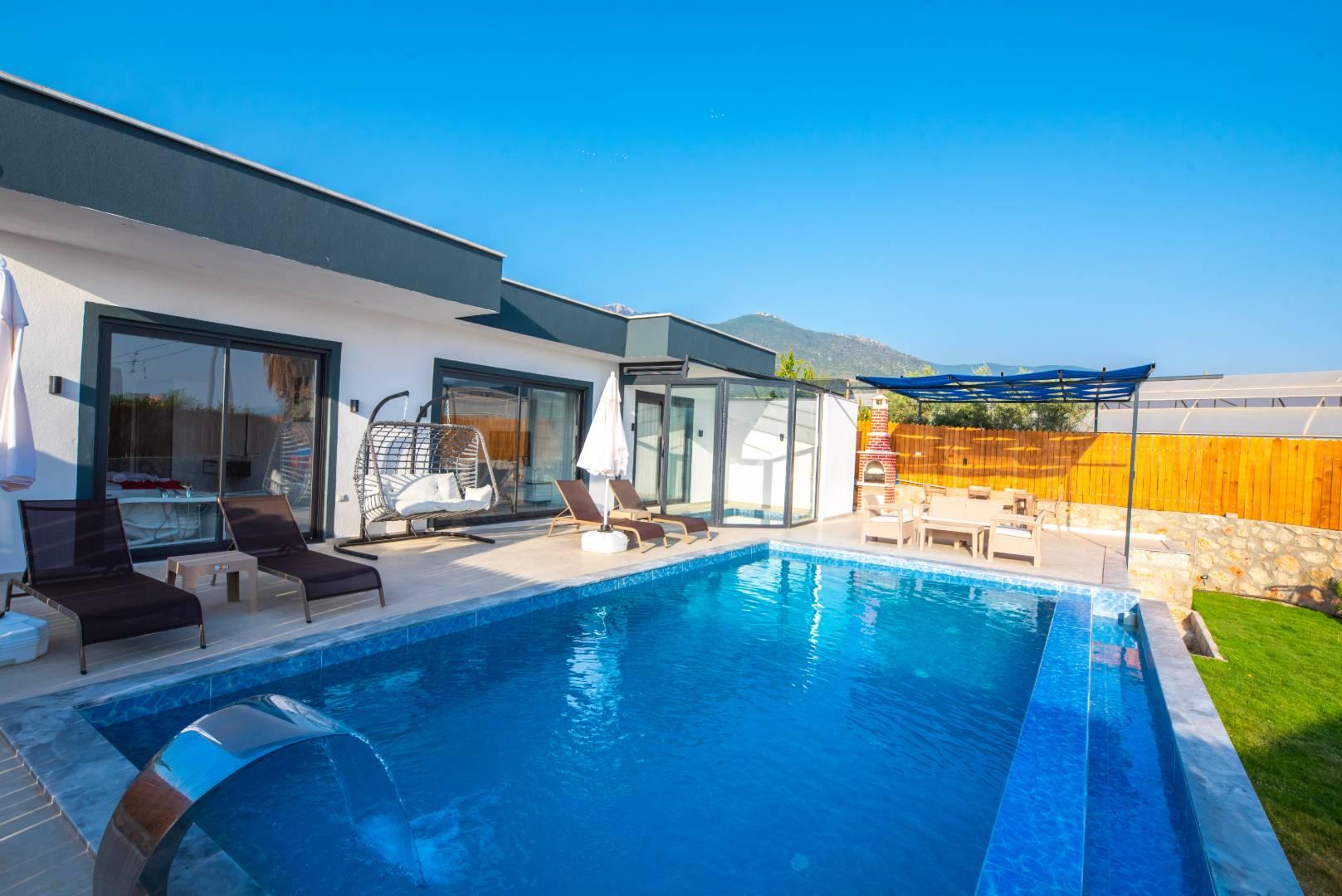 Kaş Çavdır'da Şahane Doğada, Özel Havuzlu, Jakuzili Villa-43499