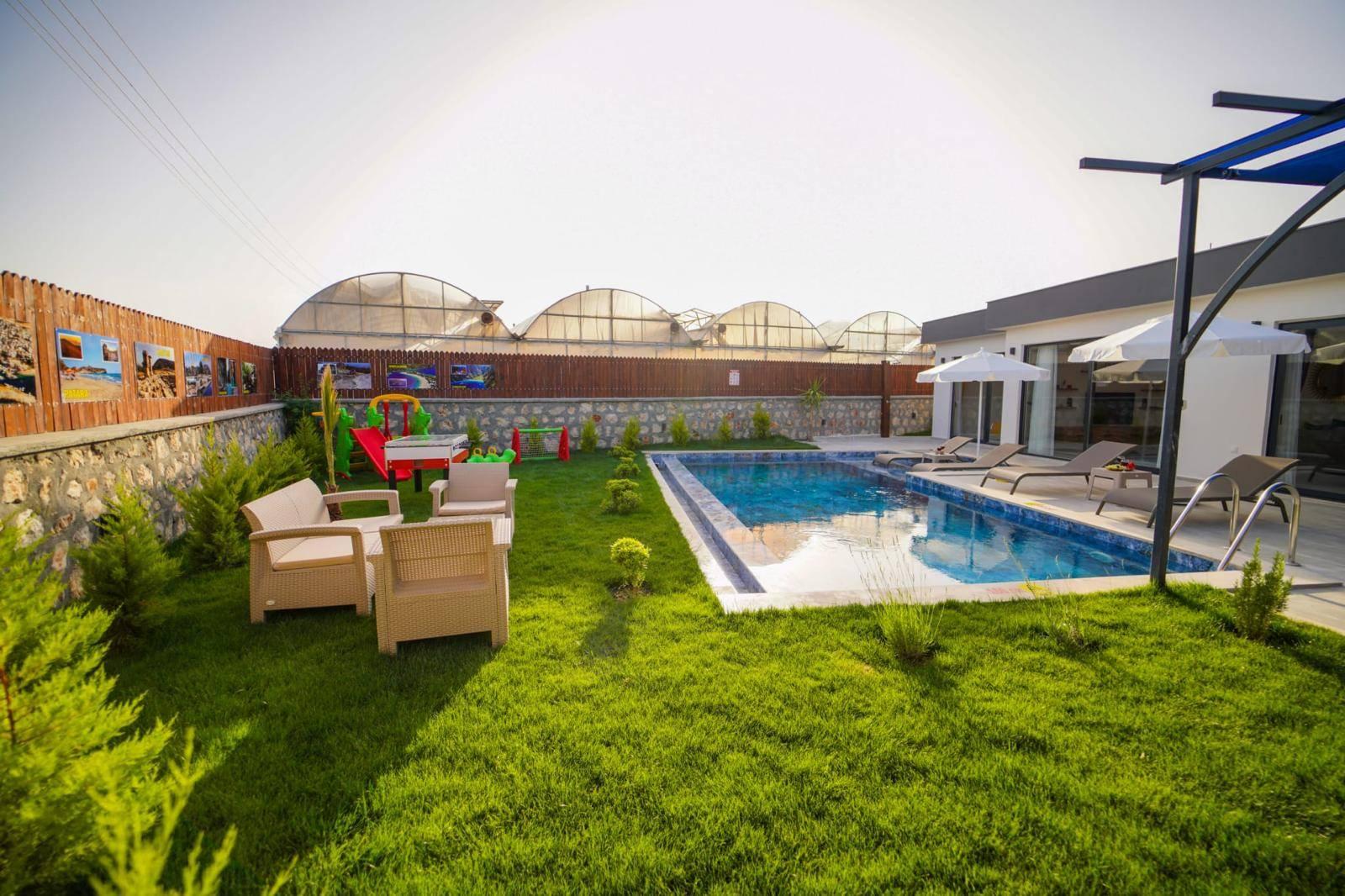 Kaş Çavdır'da Sakin Konumda, Özel Havuzlu, Olanaklı, Lüks Villa-41236