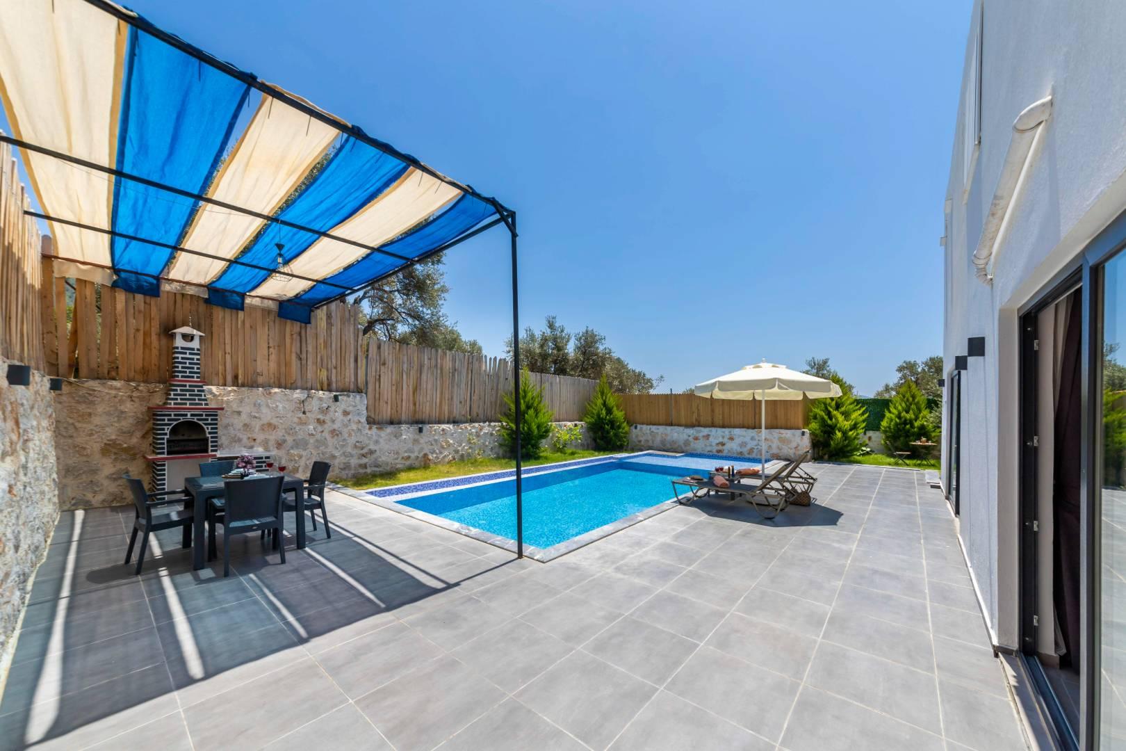 Kaş Çayköy'de Balayı Çiftlerine Uygun, Özel Havuzlu, İkiz Villa-41639