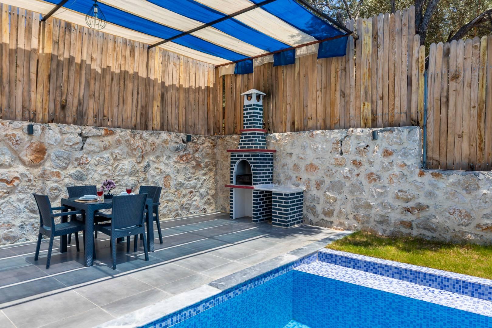 Kaş Çayköy'de Balayı Çiftlerine Uygun, Özel Havuzlu, İkiz Villa-41639