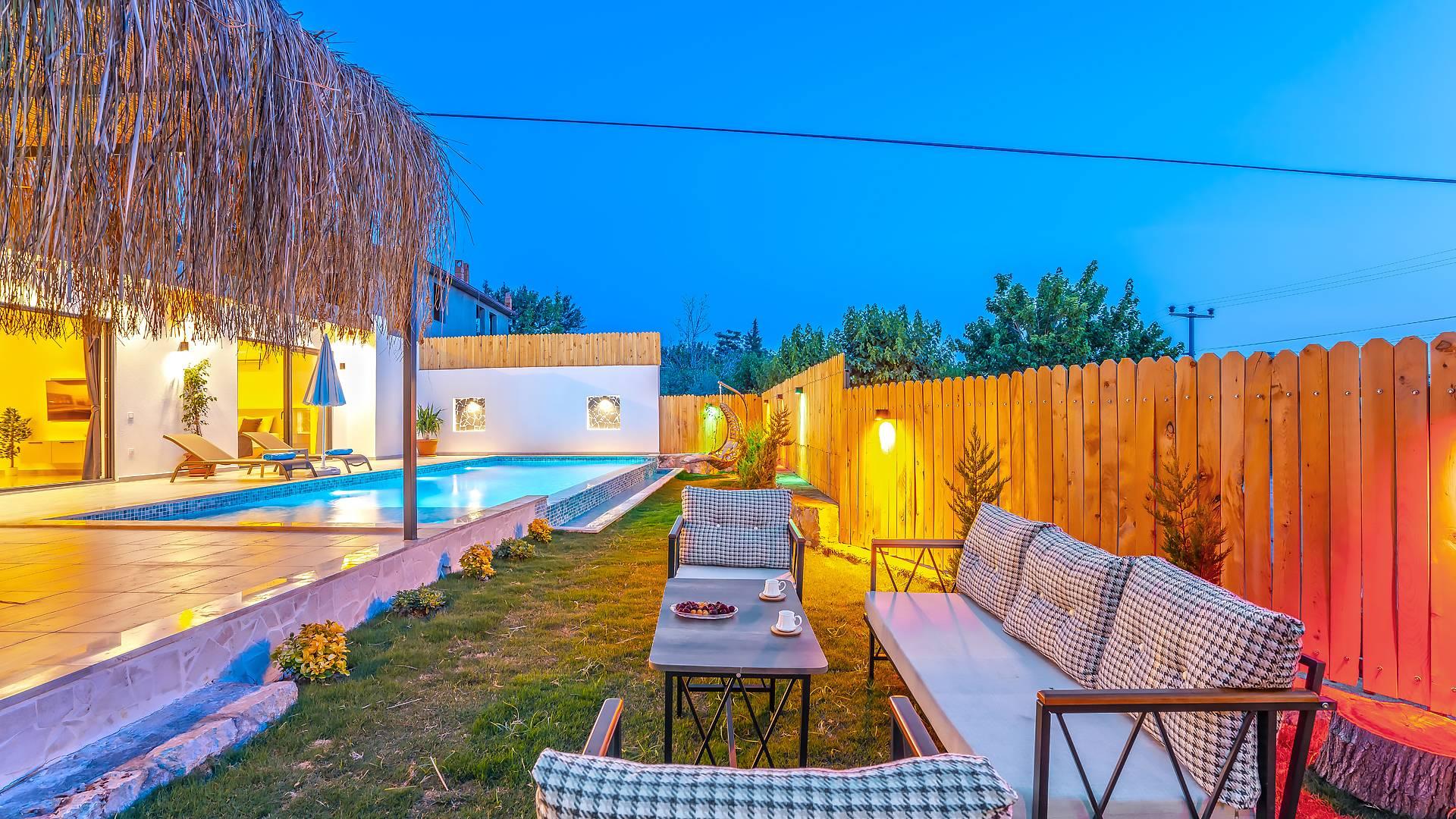 Kaş Çayköy'de Benzersiz Doğada, Özel Havuzlu, Jakuzili, Tatil Villası-34912