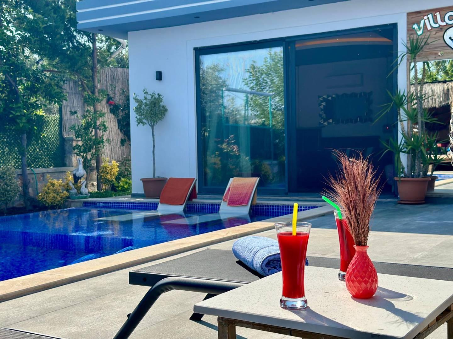 Kaş Çayköy'de Bol Olanaklı, Özel Havuzlu, Saunalı, Jakuzili Villa-42895