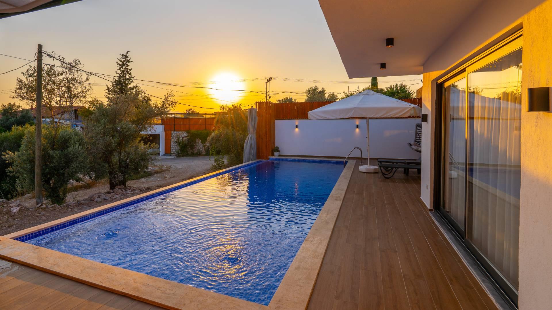 Kaş Çayköy'de Doğanın Kalbinde, Özel Havuzlu, Balayı Villası-43273