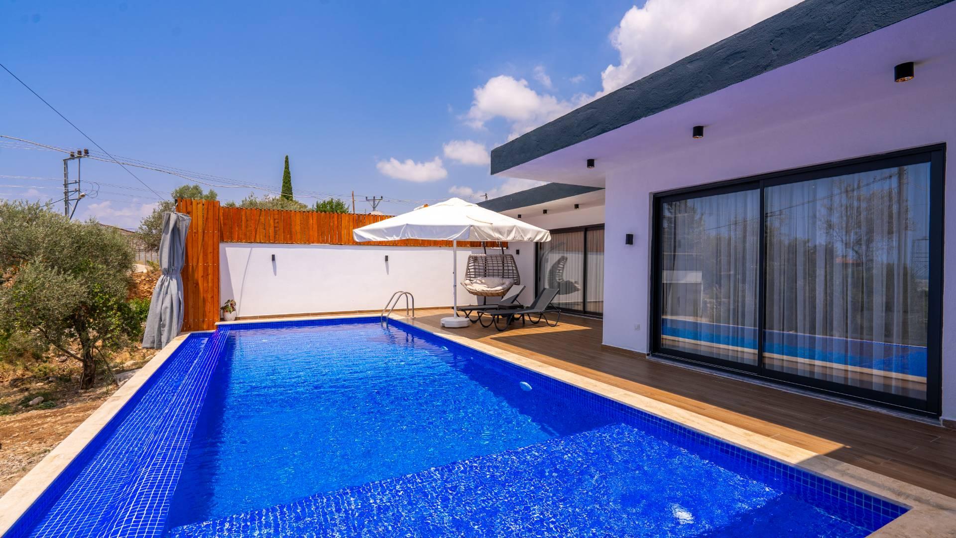 Kaş Çayköy'de Doğanın Kalbinde, Özel Havuzlu, Balayı Villası-43273