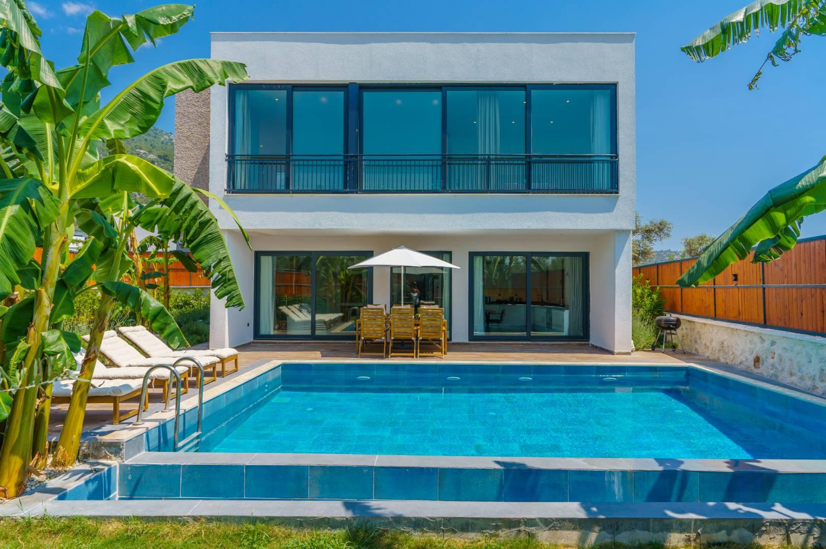 Kaş Çayköy'de Muhteşem Doğada, Özel Havuzlu, Saunalı Villa-42501