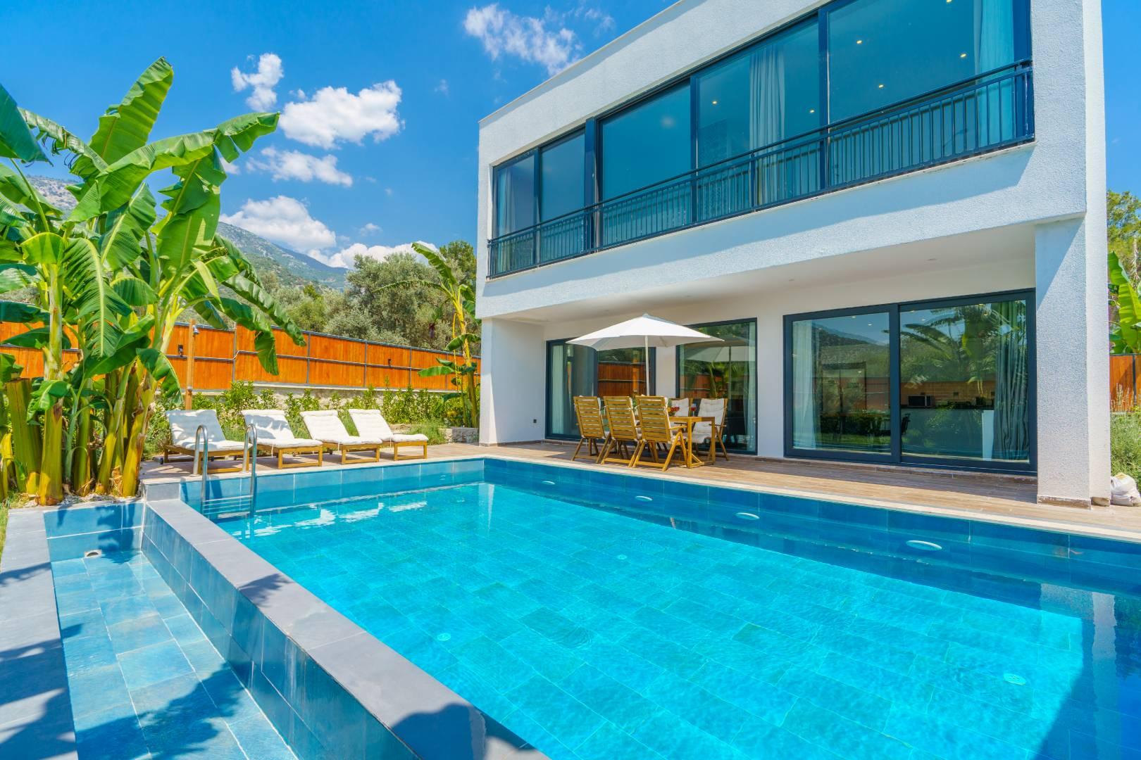 Kaş Çayköy'de Muhteşem Doğada, Özel Havuzlu, Saunalı Villa-42501