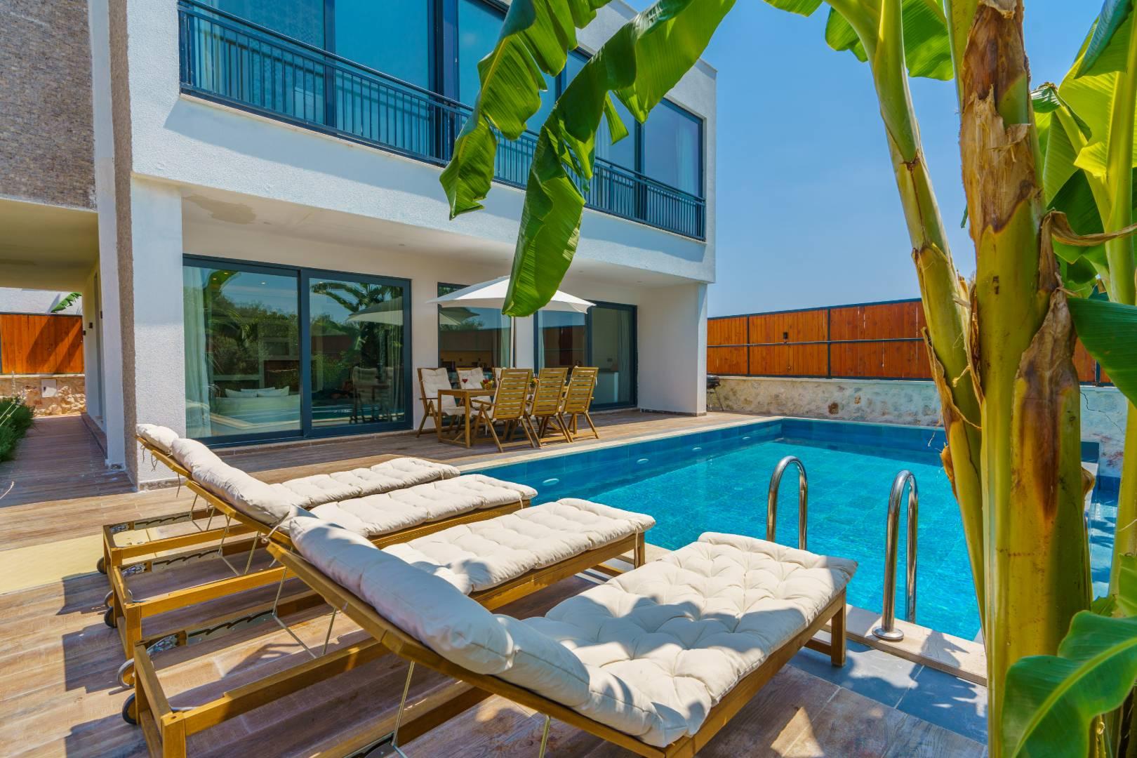 Kaş Çayköy'de Muhteşem Doğada, Özel Havuzlu, Saunalı Villa-42501