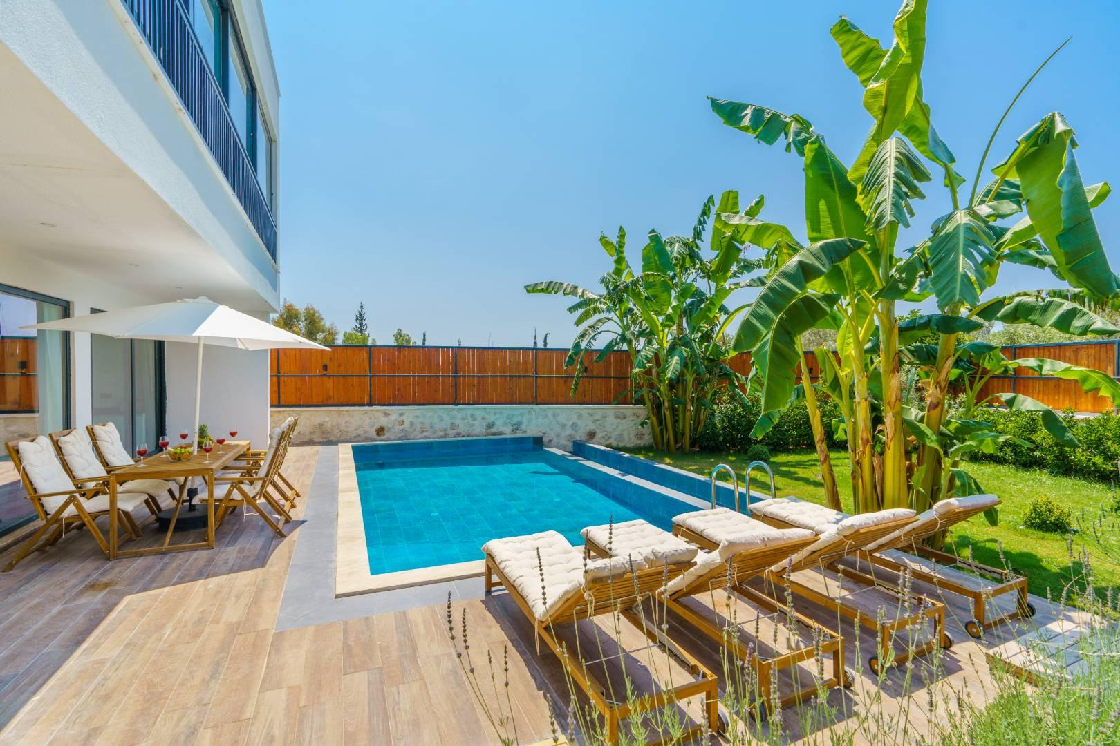 Kaş Çayköy'de Muhteşem Doğada, Özel Havuzlu, Saunalı Villa-42501