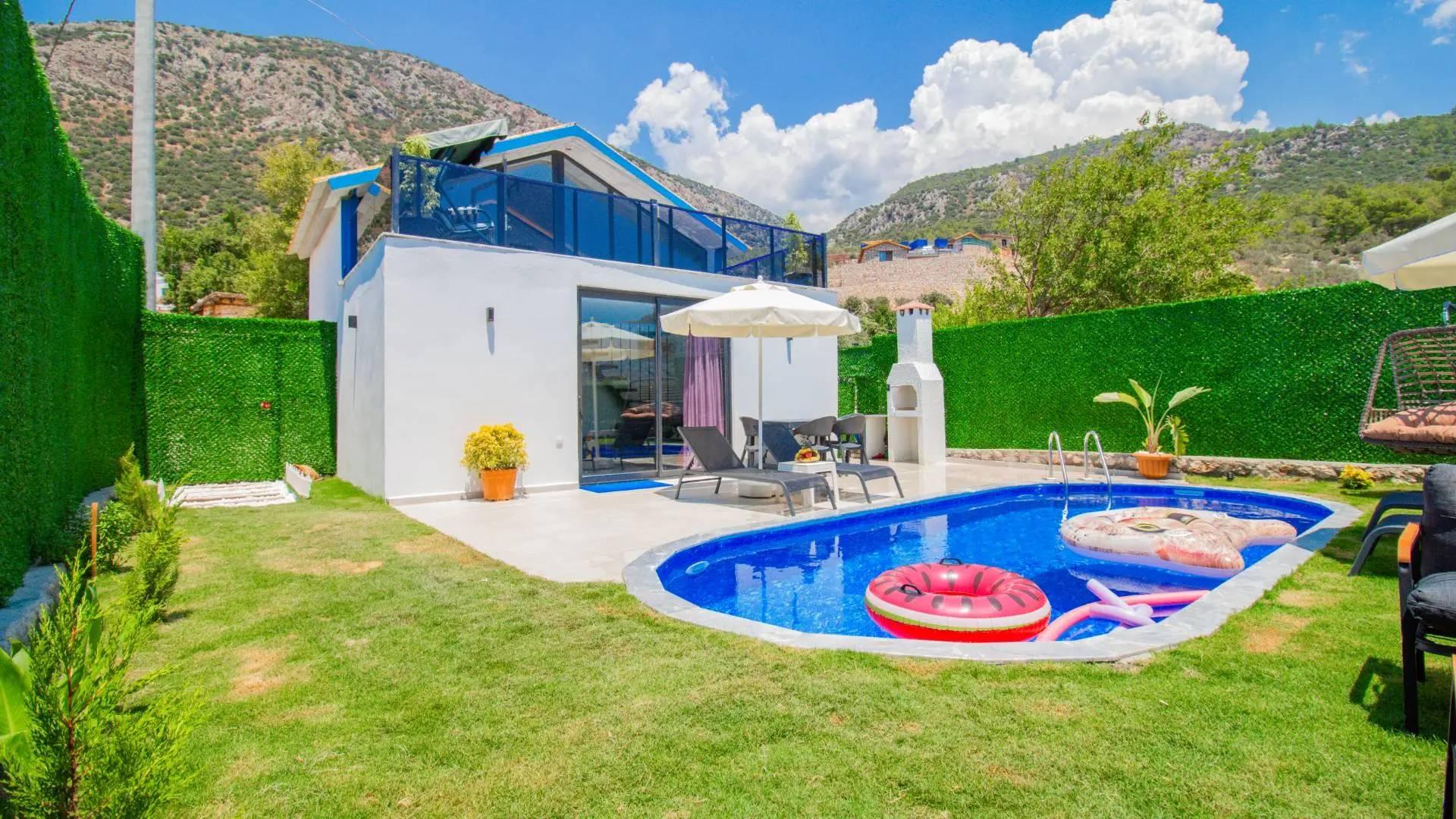 Kaş Çayköy'de Yemyeşil Doğada, Özel Havuzlu, Salıncaklı Villa-41270