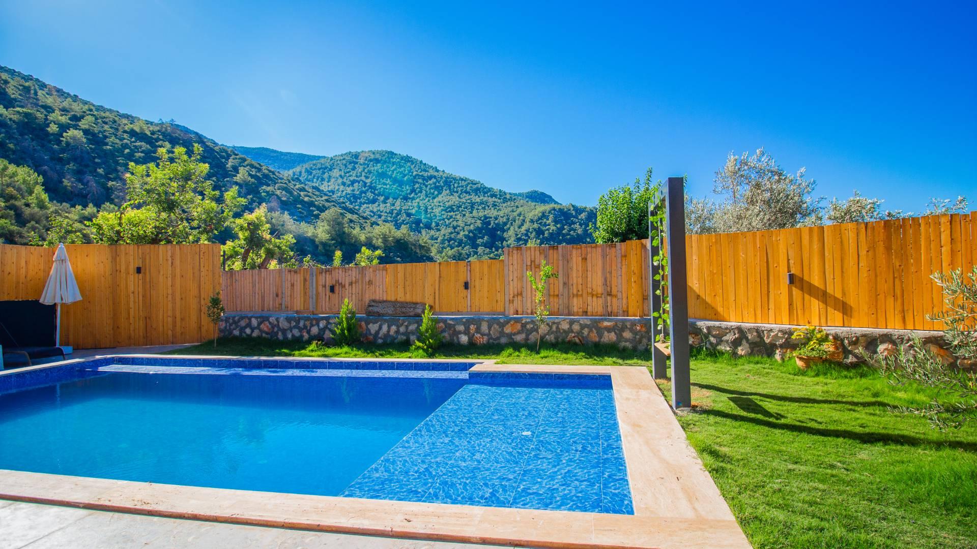 Kaş Çayköy'de Yeşillikler İle Dolu Doğada, Özel Havuzlu, Şık Bungalov-39123