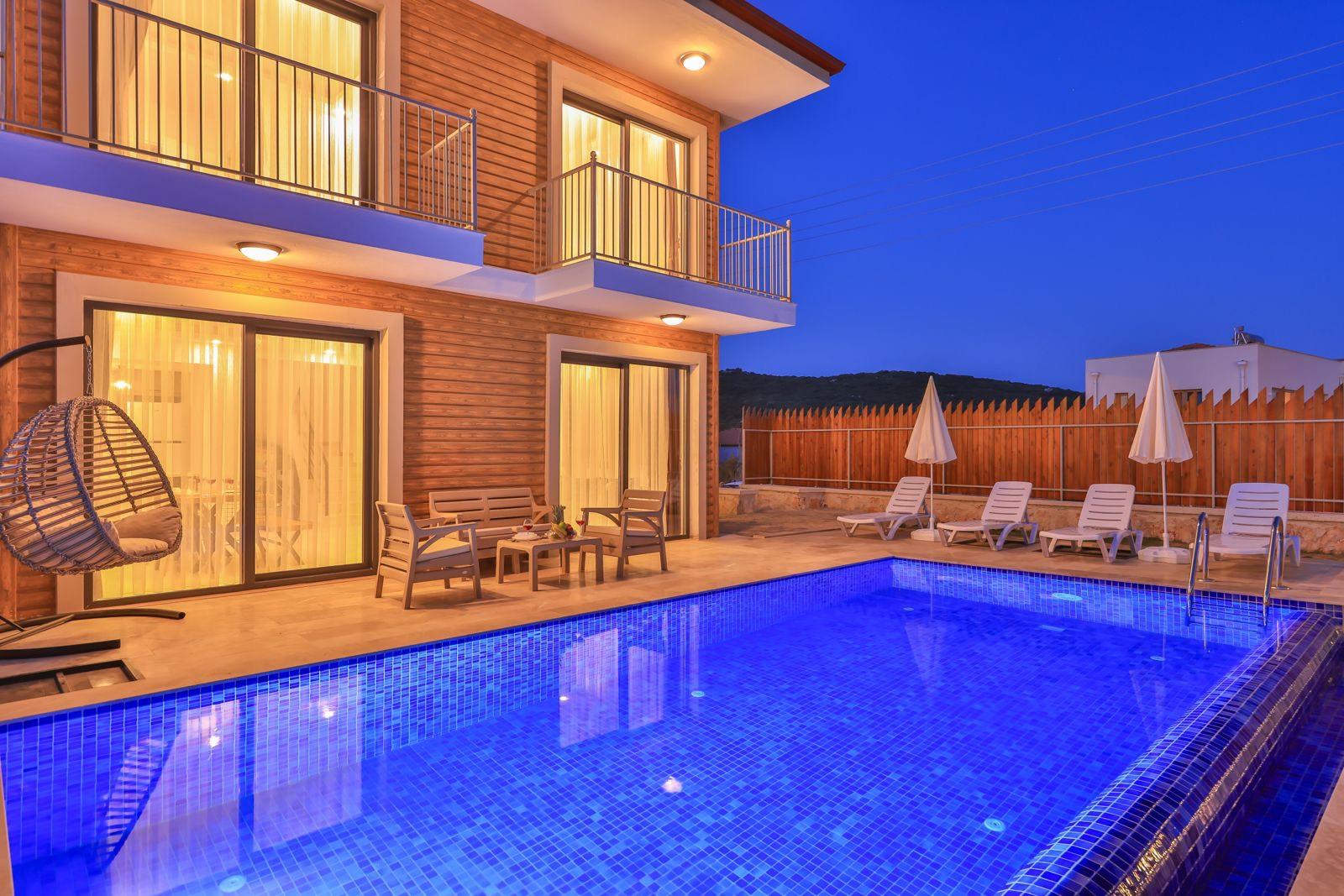 Kaş Andifli'de Çekirdek Ailelere Uygun, Özel Havuzlu, Lüks Villa-39319