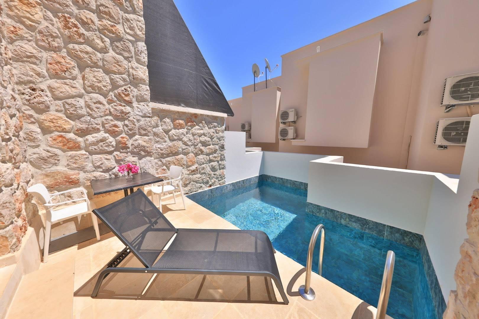 Kaş Çukurbağ'da Otantik Mimarili, Özel Havuzlu, Kiralık Villa-34098