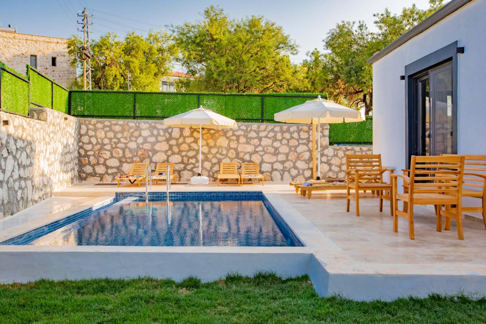 Kaş Andifli'de Şehrin Gürültüsünden Uzakta, Özel Havuzlu, Şık Villa-41280