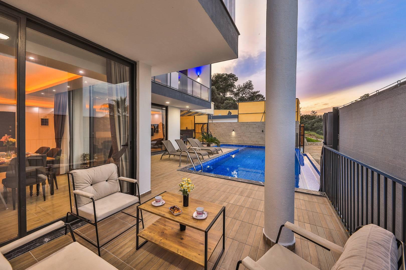 Kaş Gelemiş'te Çekirdek Ailelere Uygun, Özel Havuzlu, Jakuzili Villa-42599