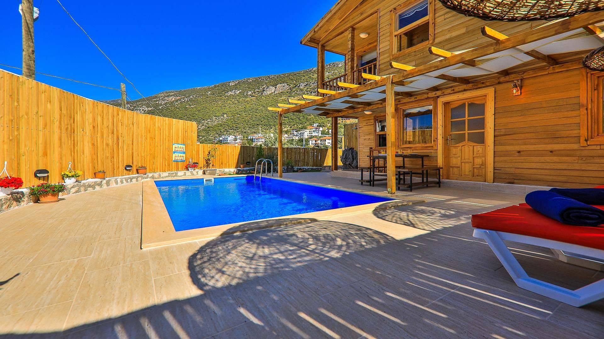 Kaş Gökçeören'de Sakin Konumda, Özel Havuzlu, Ferah Villa-43838