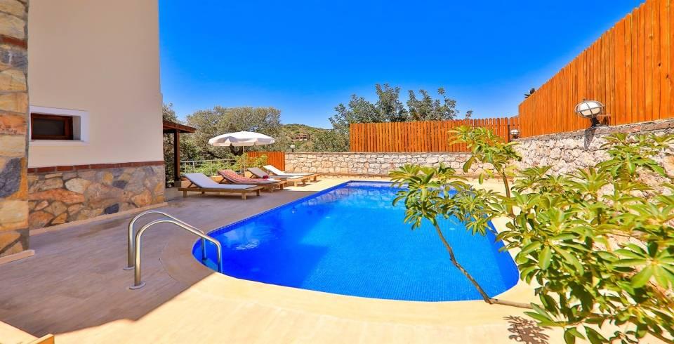 Kaş Gökseki'de Kalabalık Ailelere Uygun, Özel Havuzlu, Kiralık Villa-40078