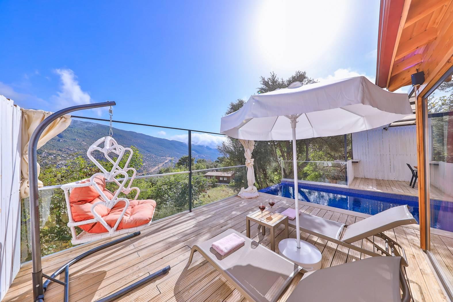 Kaş İslamlar'da Çiftlere Uygun, Özel Havuzlu, Jakuzili Lüks Villa-41600