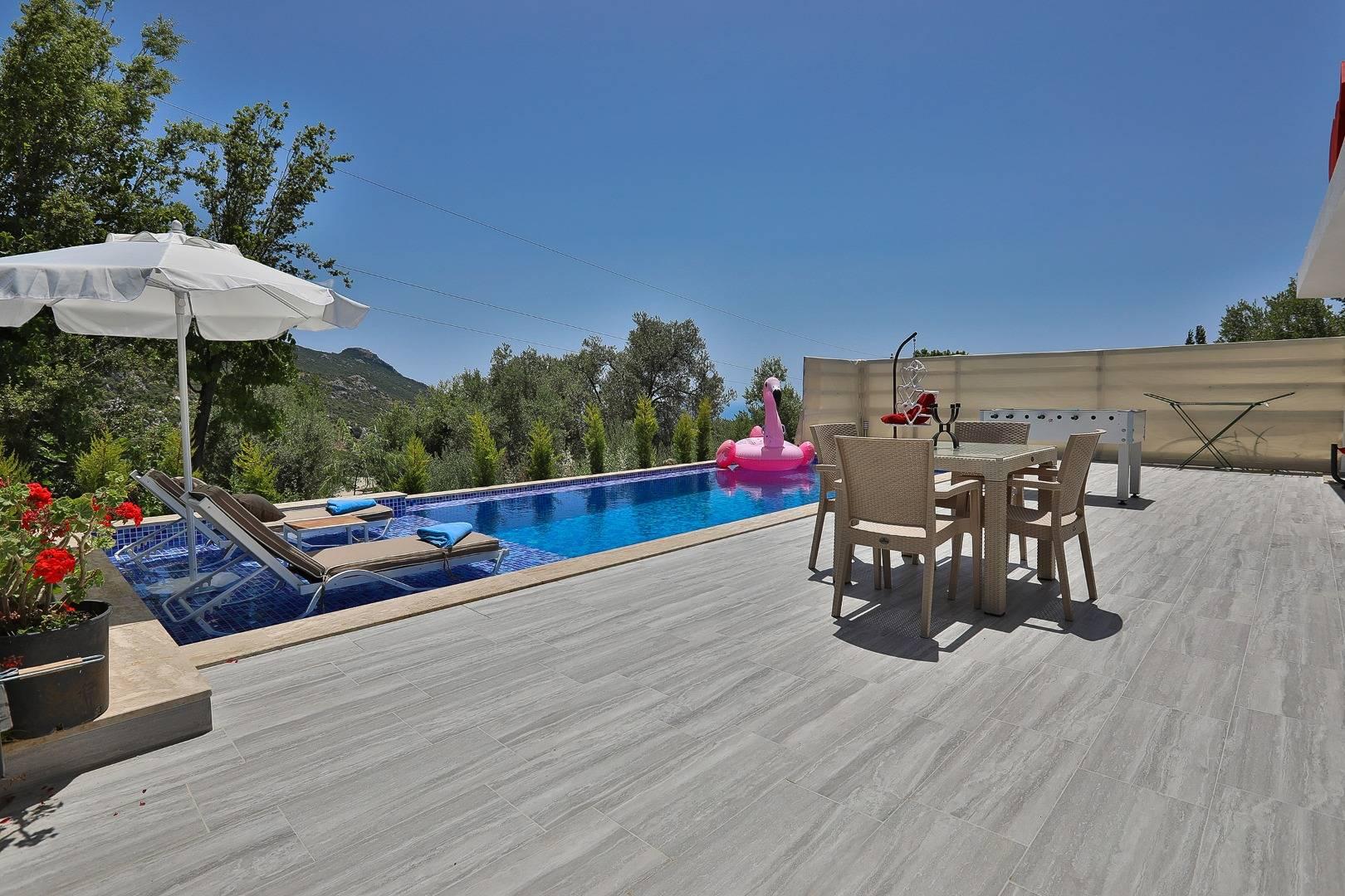 Kaş İslamlar'da Eşsiz Doğa Manzaralı, Özel Havuzlu, Jakuzili Villa-41909