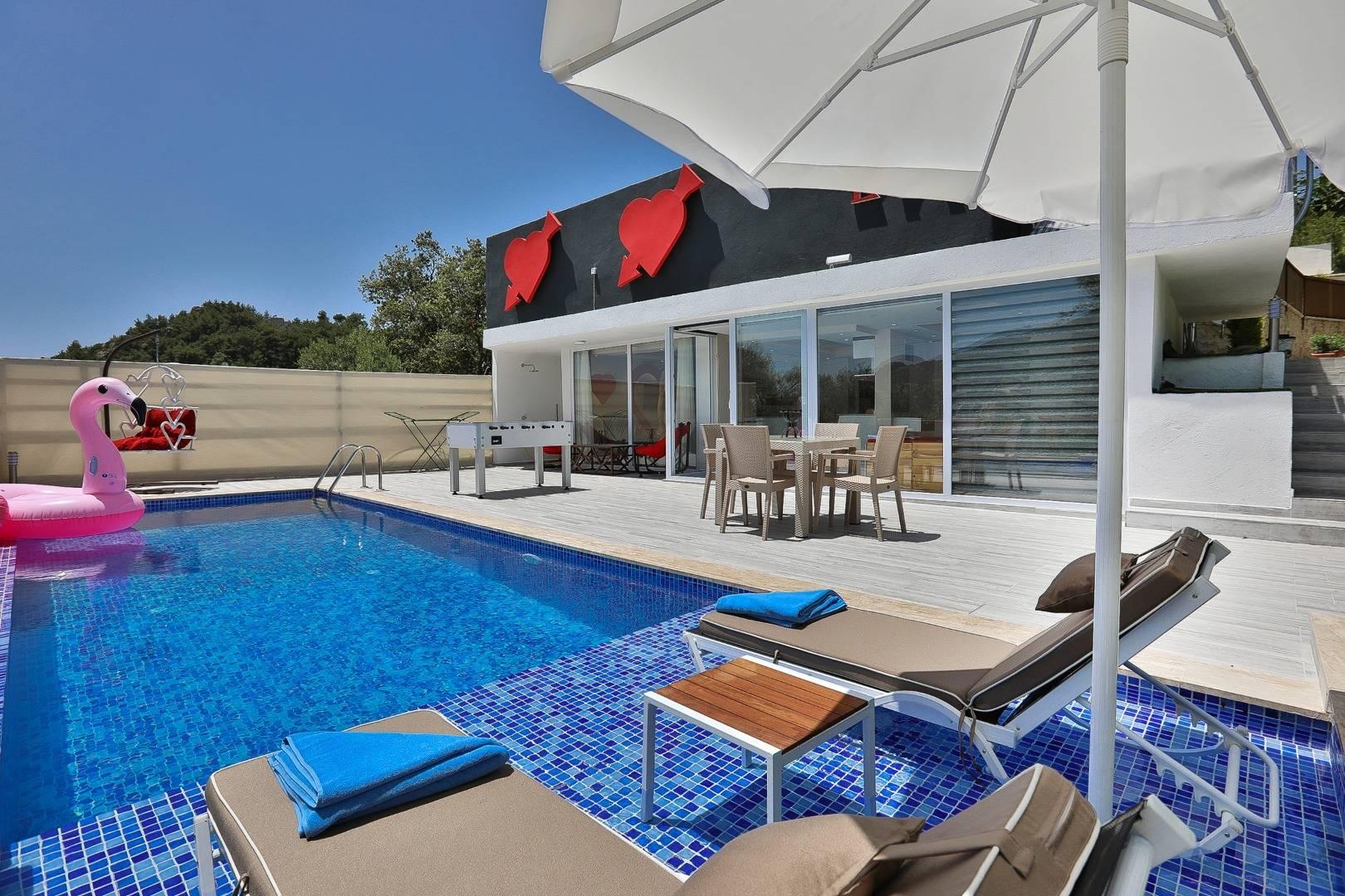 Kaş İslamlar'da Eşsiz Doğa Manzaralı, Özel Havuzlu, Jakuzili Villa-41909