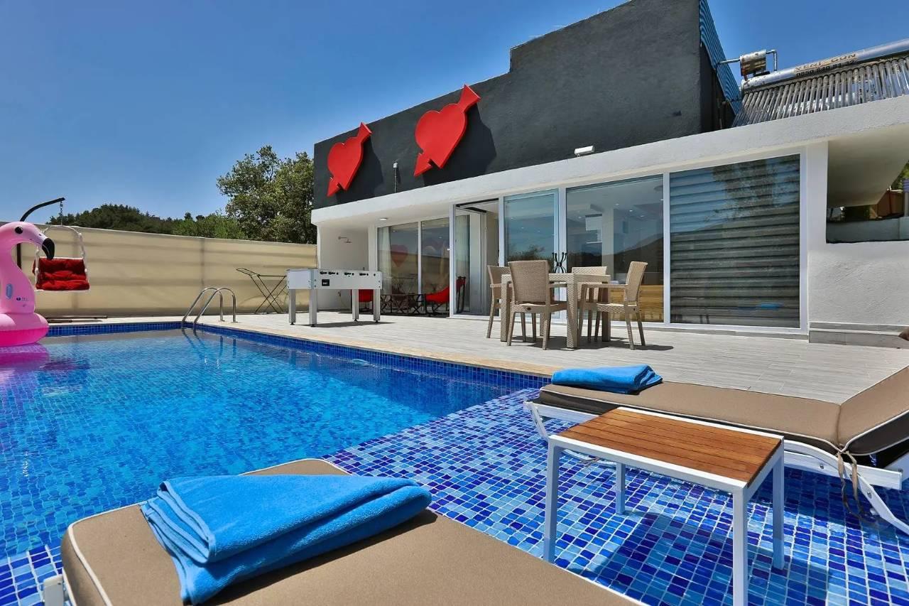 Kaş İslamlar'da Eşsiz Doğa Manzaralı, Özel Havuzlu, Jakuzili Villa-41909