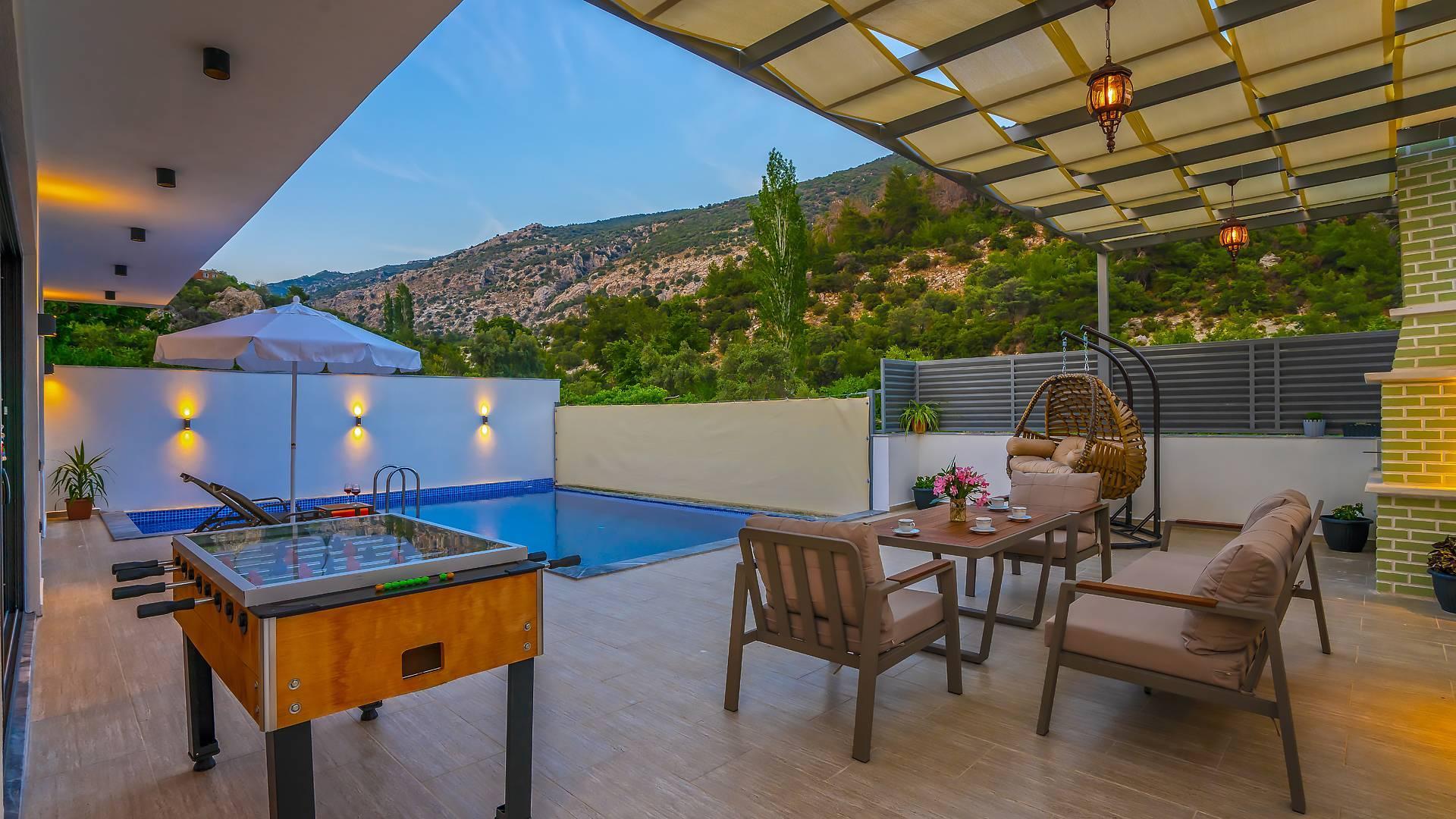 Kaş İslamlar'da Balayı Çiftlerine Uygun, Özel Havuzlu, Jakuzili Villa-43837