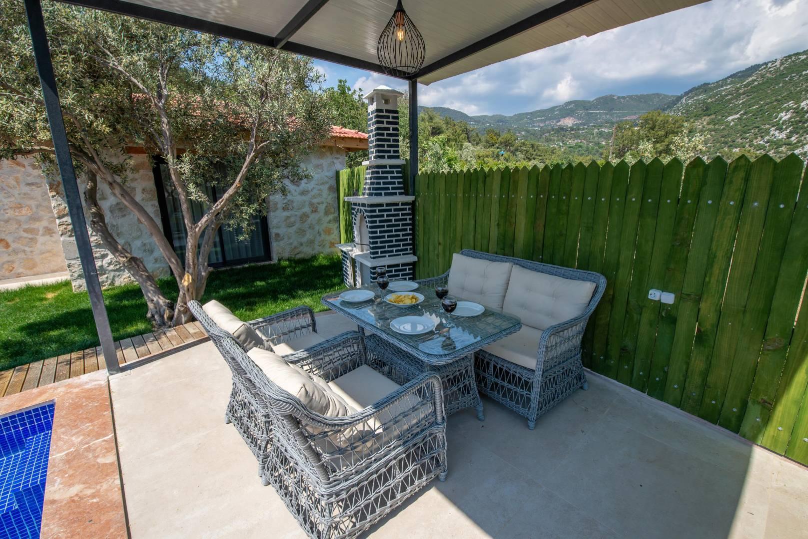 Kaş İslamlar'da Balayı Çiftlerine Uygun, Özel Havuzlu, Jakuzili Villa-43861