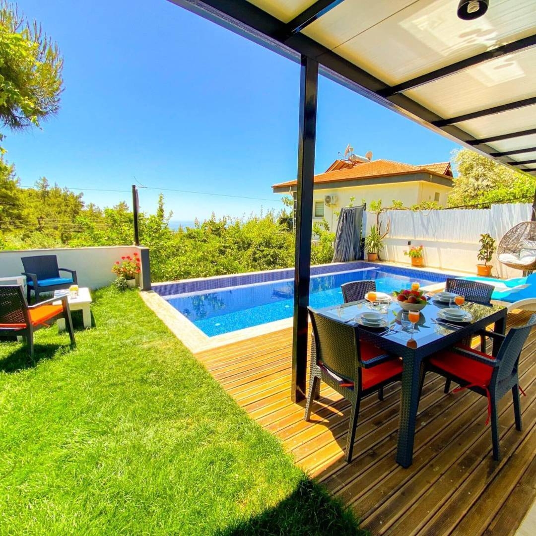 Kaş İslamlar'da Huzurlu Doğada, Özel Havuzlu, Balayı Villası