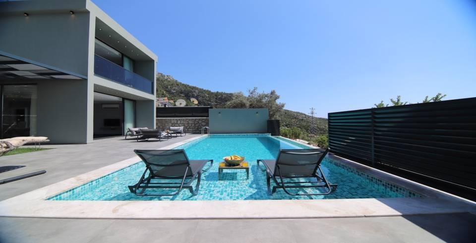 Kaş İslamlar'da Balayı Çiftlerine Uygun, Özel Havuzlu, Konforlu Villa-39786