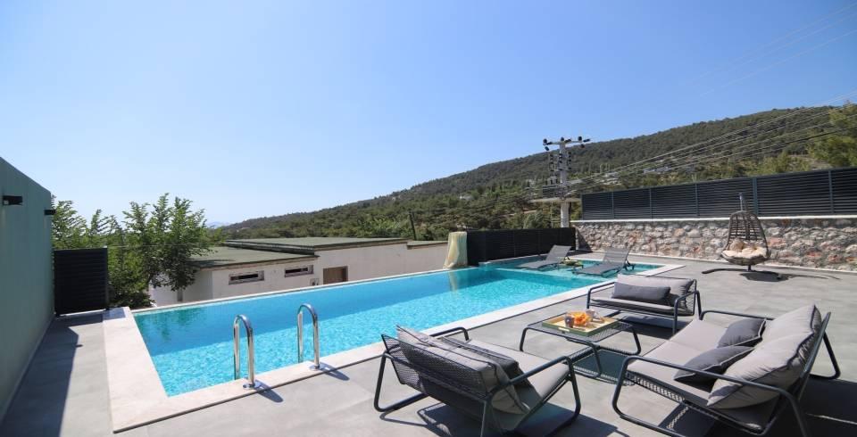 Kaş İslamlar'da Balayı Çiftlerine Uygun, Özel Havuzlu, Konforlu Villa-39786