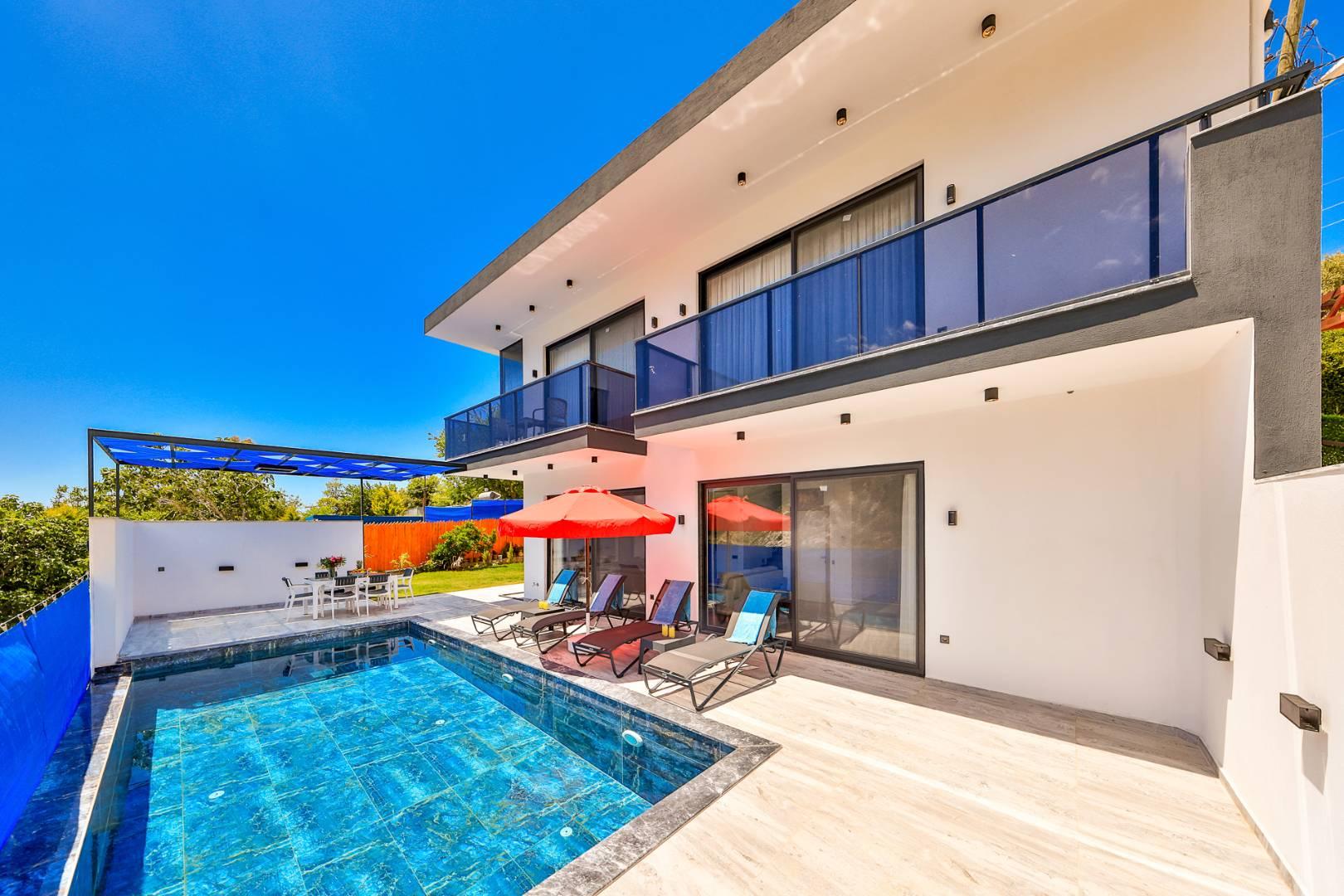 Kaş İslamlar'da Çekirdek Ailelere Uygun, Özel Havuzlu, 2+1 Villa-43814