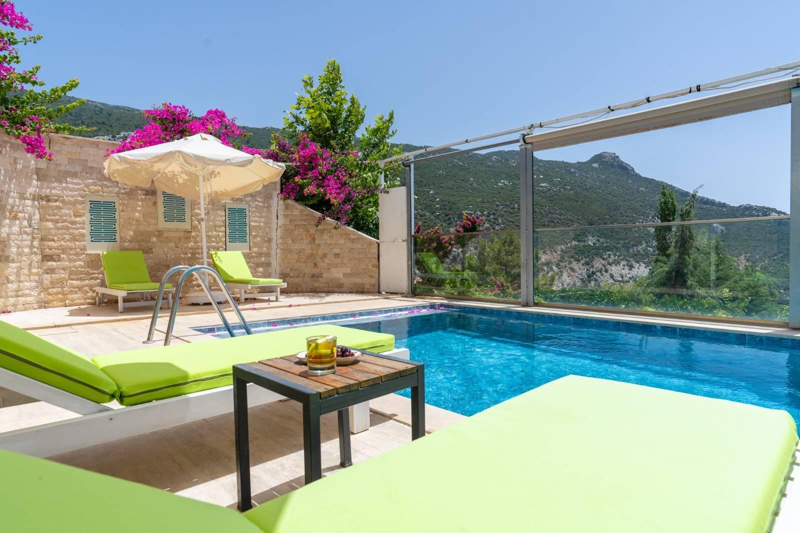 Kaş İslamlar'da Çekirdek Ailelere Uygun, Özel Havuzlu, İkiz Villa-43839