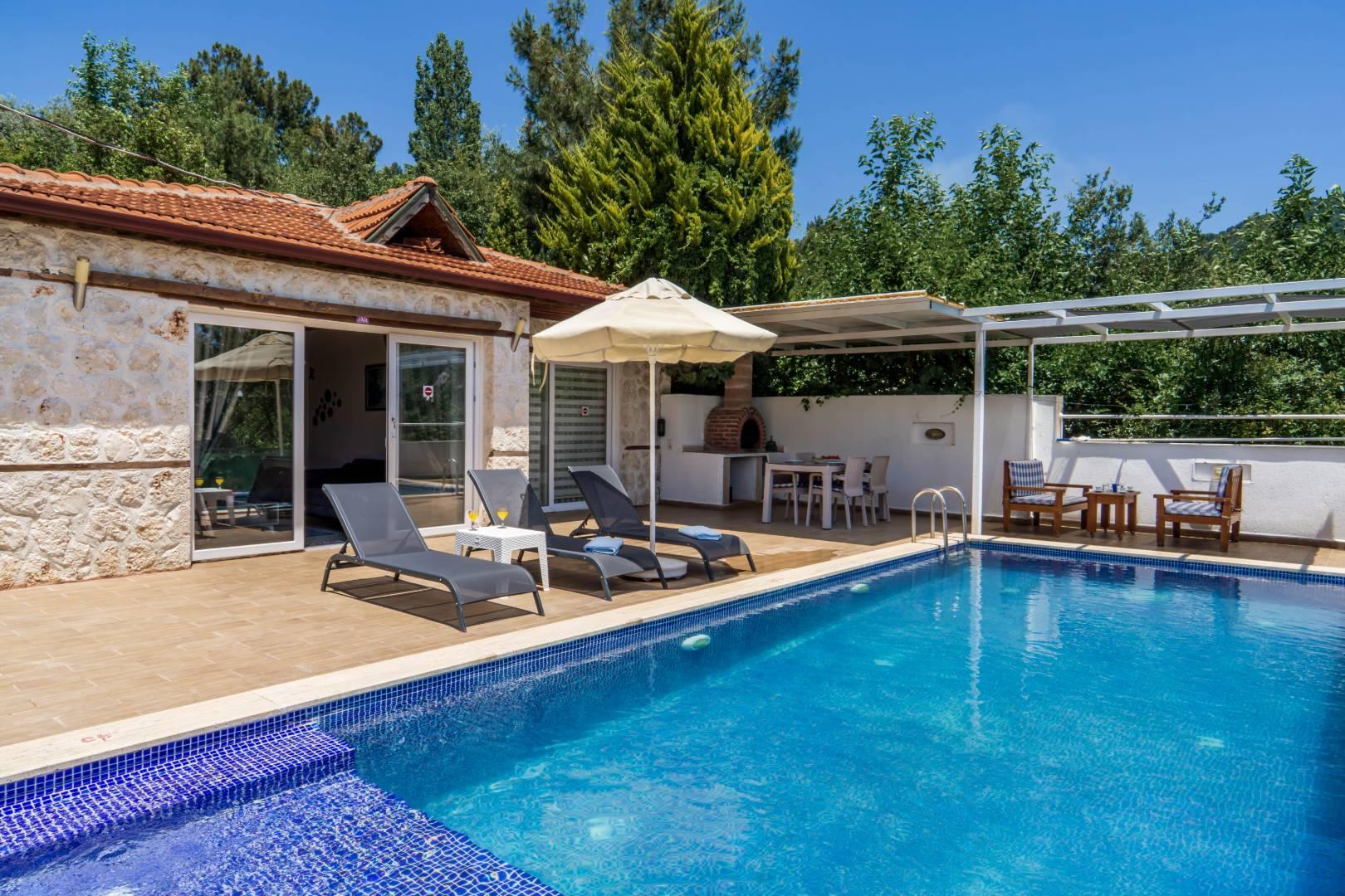 Kaş İslamlar'da Küçük Ailelere Uygun, Özel Havuzlu, Estetik Villa-41621