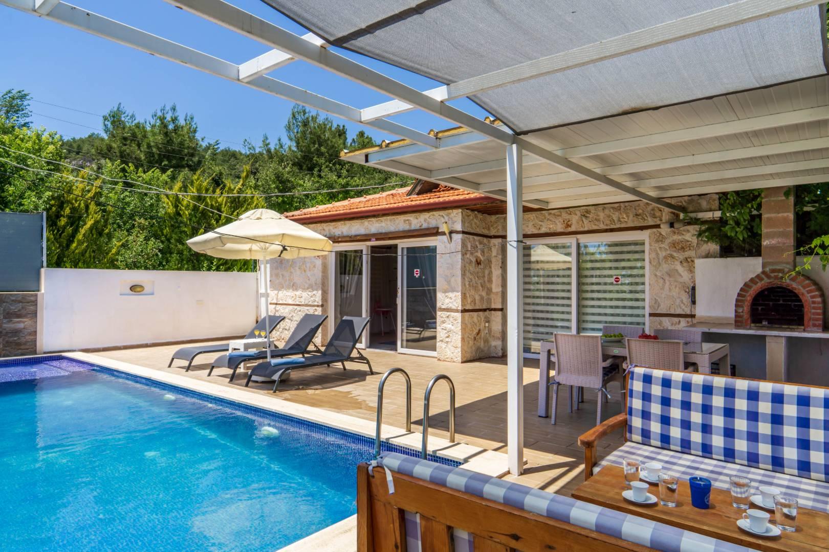 Kaş İslamlar'da Küçük Ailelere Uygun, Özel Havuzlu, Estetik Villa-41621