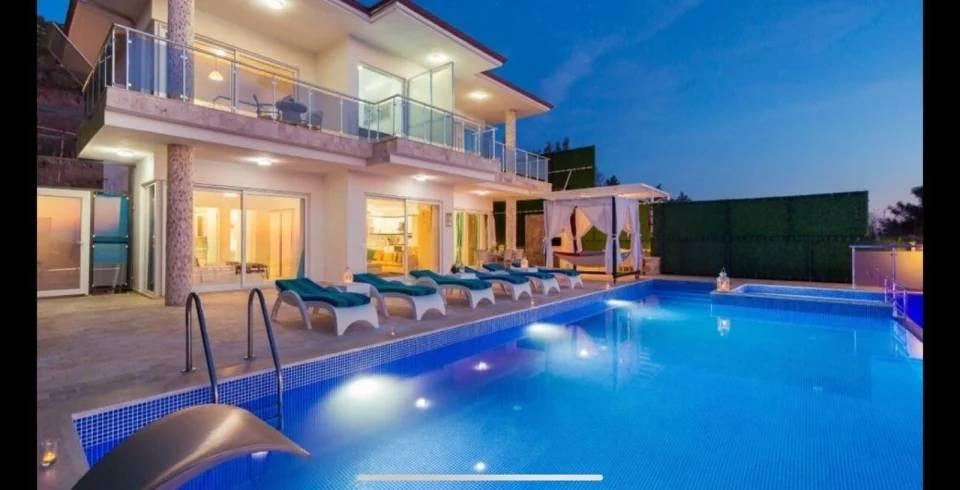 Kaş İslamlar'da Deniz Manzaralı, Özel Havuzlu, 6 Kişilik Villa-39989
