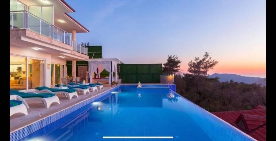 Kaş İslamlar'da Deniz Manzaralı, Özel Havuzlu, 6 Kişilik Villa-39989