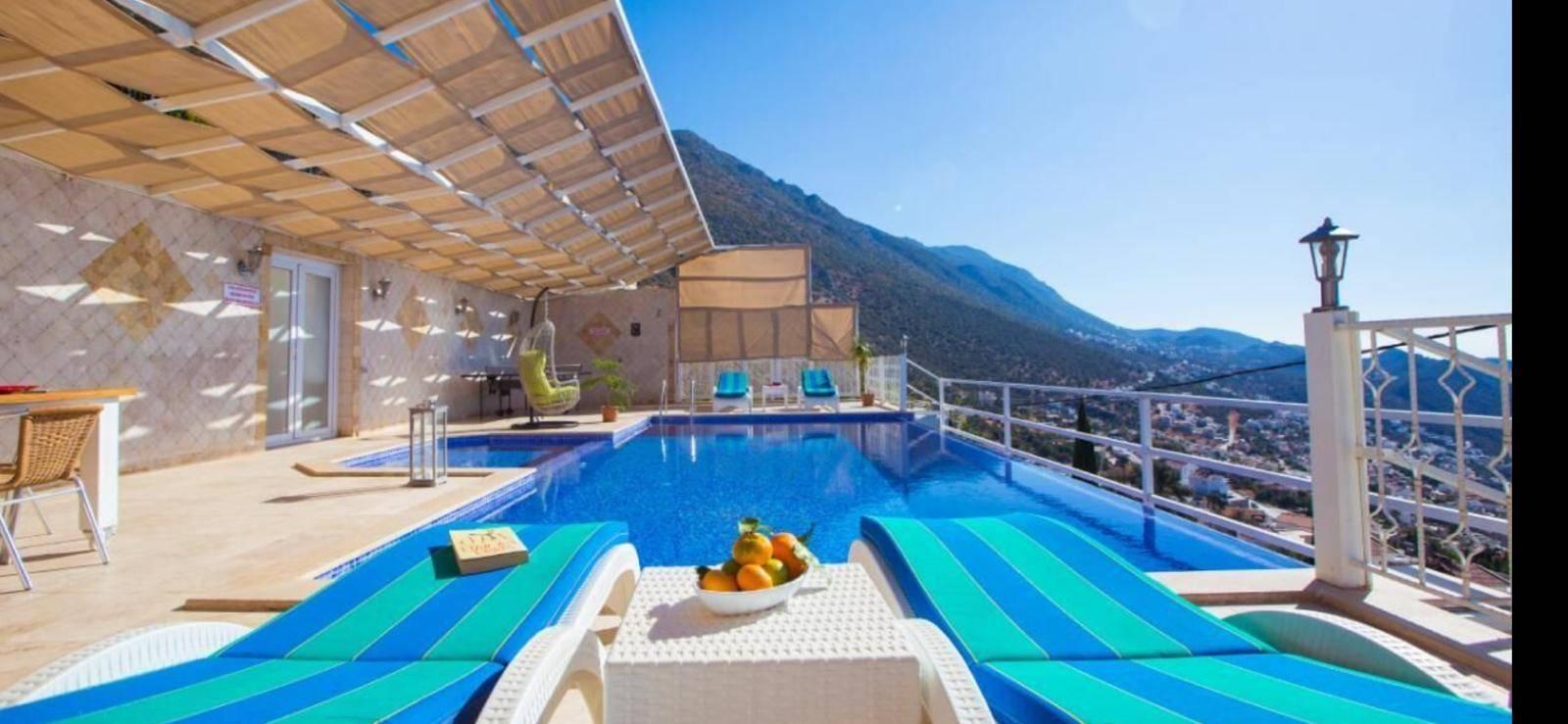 Kaş İslamlar'da Deniz ve Doğa Manzaralı, Özel Havuzlu, Balayı Villası-41489