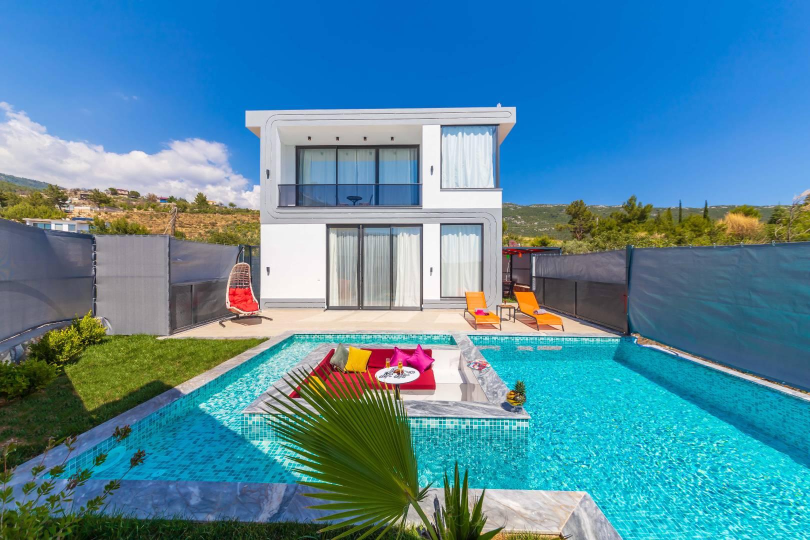 Kaş İslamlar'da Doğa İle İç İçe, Özel Havuzlu, 1+1, Tatil Villası-40776