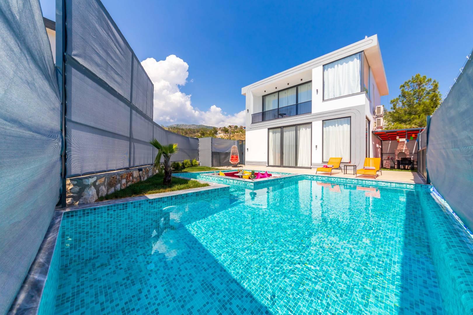 Kaş İslamlar'da Doğa İle İç İçe, Özel Havuzlu, 1+1, Tatil Villası-40776