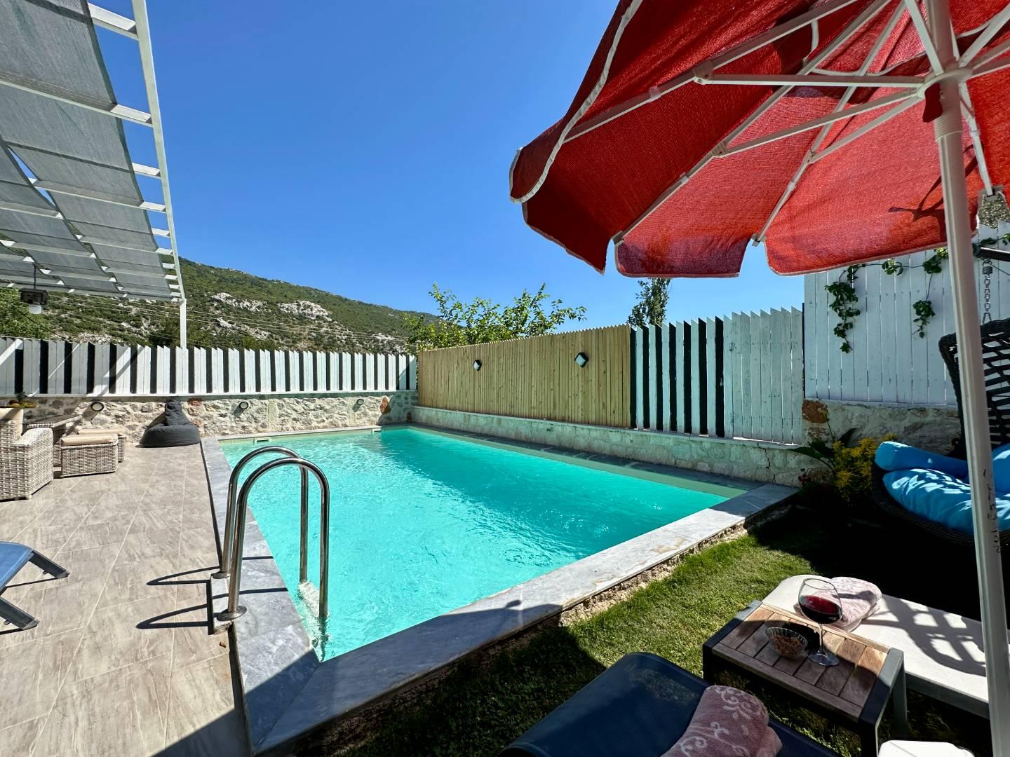 Kaş İslamlar'da Doğa İle İç İçe, Özel Havuzlu, Ferah Villa-42123