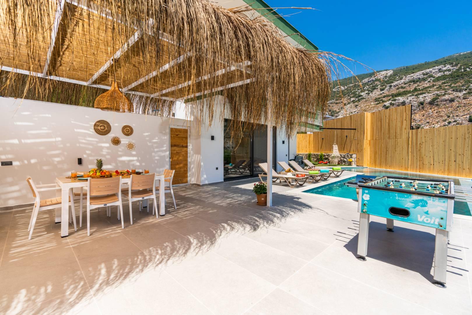 Kaş İslamlar'da Doğa Manzaralı, Özel Havuzlu, Konforlu Villa-43826