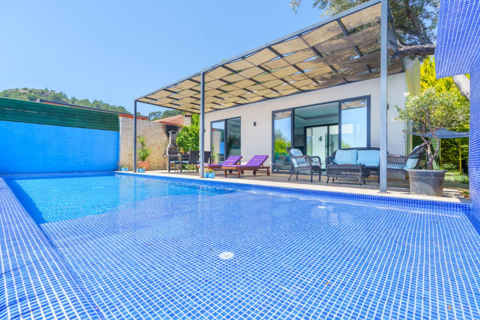 Kaş İslamlar'da Doğa'nın İçerisinde, Özel Havuzlu, Modern Villa-25020