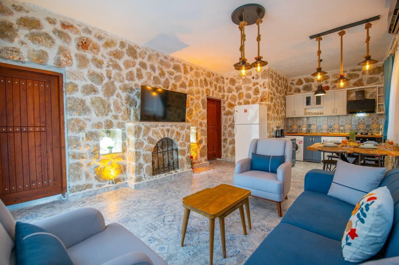 Kaş İslamlar'da Doğayla Baş Başa, Özel Havuzlu, 4 Kişilik Villa-41576