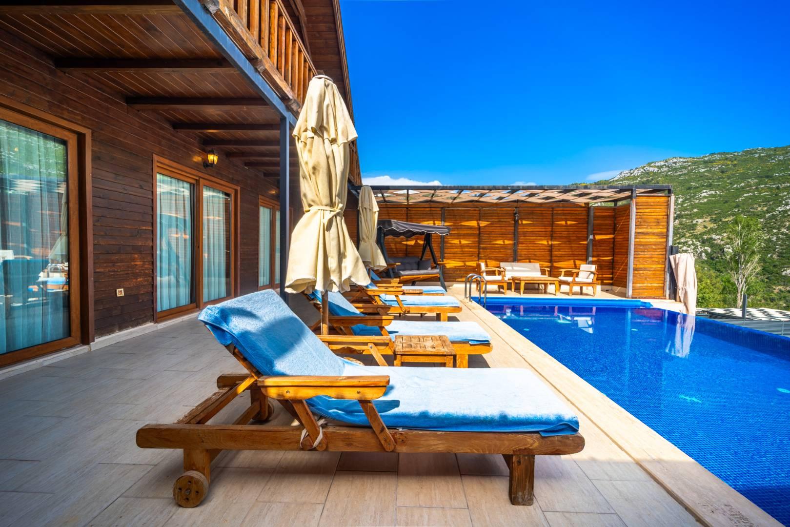 Kaş İslamlar'da Enfes Doğa Manzaralı, Özel Havuzlu, 2+1 Bungalov-43831