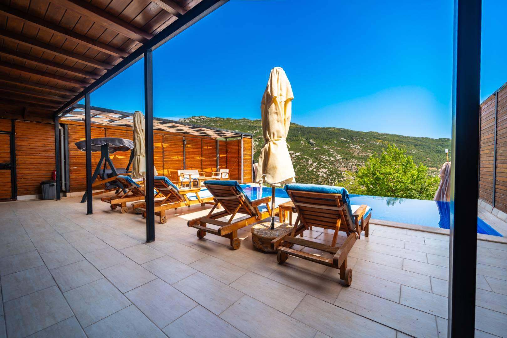 Kaş İslamlar'da Enfes Doğa Manzaralı, Özel Havuzlu, 2+1 Bungalov-43831